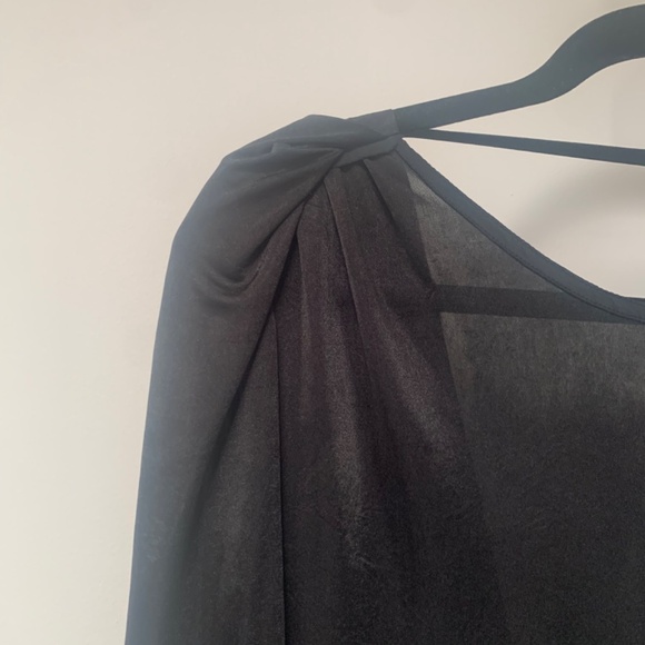 Rare Vintage Aritzia Wilfred Backless Mini Dress - Black, Size Small - Picture 2 of 9